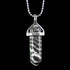 White Zebra Jasper Gemstone Pendant Necklace